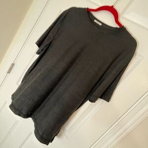 Rugby University Large black t shirt slim fit